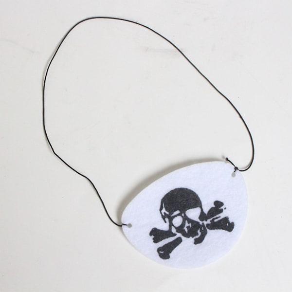 Skeleton12 Pak Halloween Cosplay Pirat Kaptajn Blindfold Temafest Dekoration Gaver Skeleton