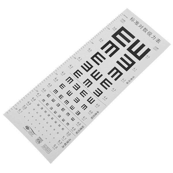 Mittakaava-viivain Seinämuovi Silmätaulukko Visuaalinen Testaustaulukko Tasku Silmätaulukko Testitaulukko 68.5X24.5CM