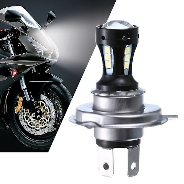 H4 Motorsykkel Frontlys 3030 18smd Led Bil Frontlys Pære 950lm 6000k 18w 12-24v 1 stk