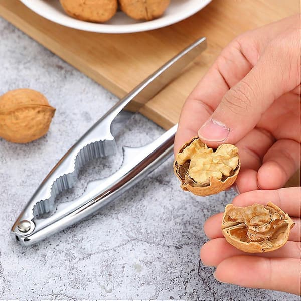 Nutcracker Cracks Nuts Easily Ergonomic Handle Rust-proof Gear Clamp Buckle Non-slip Stainless Steel