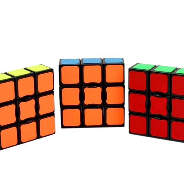 3x3x1 Edge Cube for nybegynnere, enkeltlags puslespill, retro, pedagogisk, hjernetrim, Travel Fidget Toy, for voksne og barn i alderen 8+