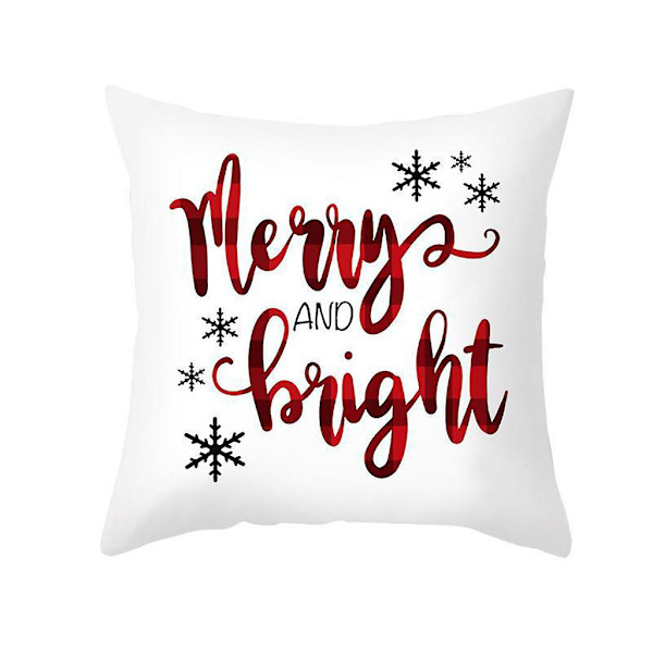 Juleputetrekk med "Merry Christmas"-pynt, julepynt til hjemmet
