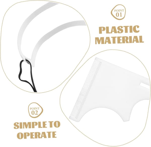 Beard Hairline Guide Shaping Tool Kit Neckline Trimming Template Moustache Shaping Tool
