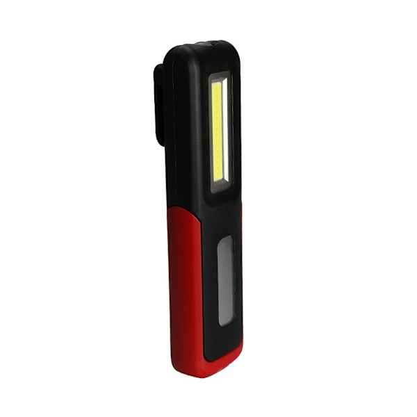 Latautuva LED-käsikäyttöinen lamppu, Kannettava DIY-magneettinen työpajan taskulamppu, Tehokas LED + COB-työvalo magneettisella pohjalla ja 360° koukulla