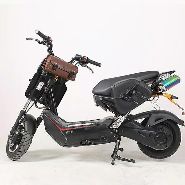 Motorcycle Saddlebag, Universal Waterproof Tool Bag with Mounting Strap Round Storage