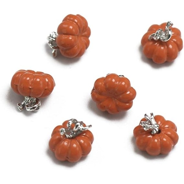 10 stk legeret græskar vedhæng Farverige DIY Halloween charms Smykkefremstilling tilbehør til halskæde armbånd