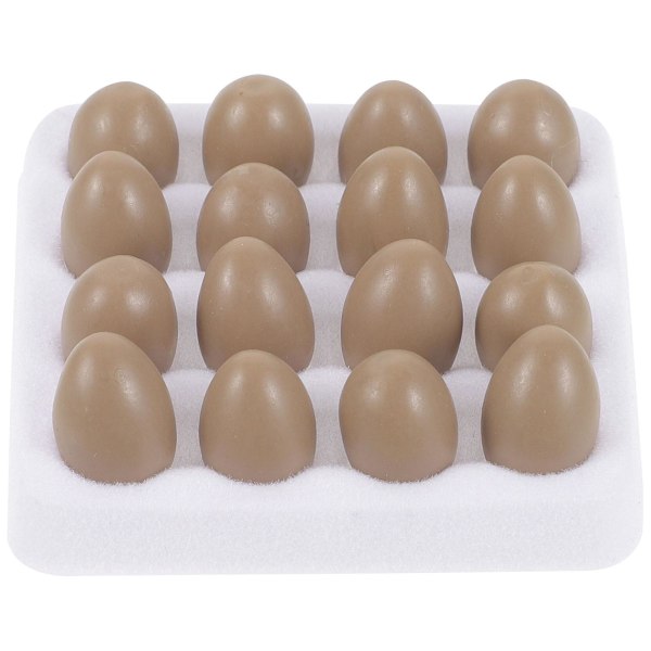 1 Sett Mini Simulerings Egg Miniatyr Kunstige Egg Små Kunstige Egg Med Mini Eggbrett Assorterte Farger 24x4c Assorted Color 2 4x4cm