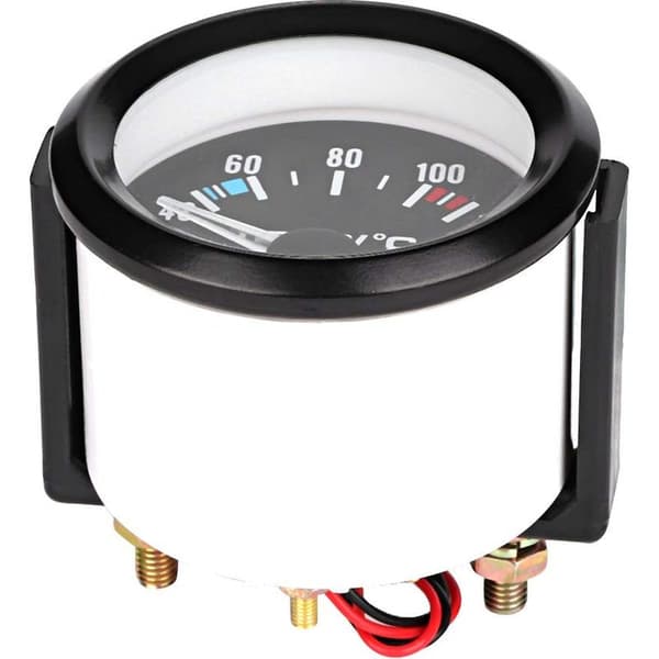 Car Water Gauge - Measuring Range 40-120°C - Backlit Design - 1/8 inch - 2 inch NPT Fitting
