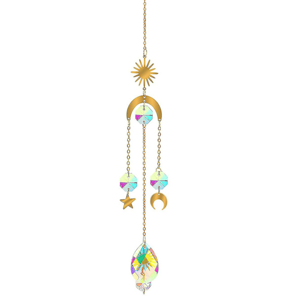Kristalli Guardian Angel Sateenkaari-tekijät Suncatchers Lasipalloprisman kanssa