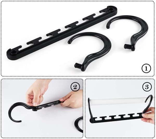 A set of 8 magic hangers, foldable and space-saving hangers - mul