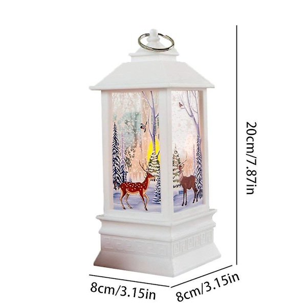 Julelykt Lysestake Lampe Nattlys Dekorasjon