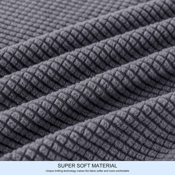 Grå, 2 separate seteputetrekk, teksturert netting elastisk så