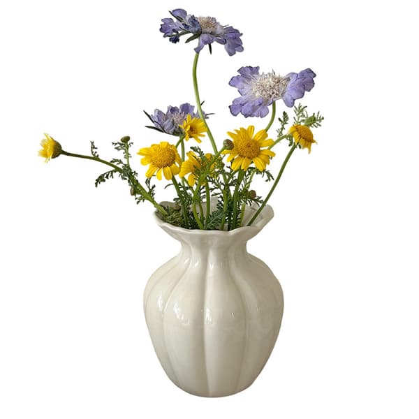 1 Ceramic Vase for Tabletop Flower Arrangements, Decorative Ceramic Vase
