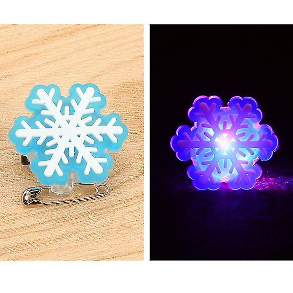 10 stk LED-mærker, Plastik Tegneserie Element LED Lysende Brosche Til Fest Klub Daglig Påklædning