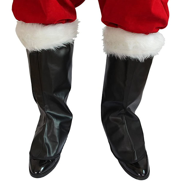 Jultomte Kostym för Män 10-delar Lyxig Sammet Jul för Vuxna
