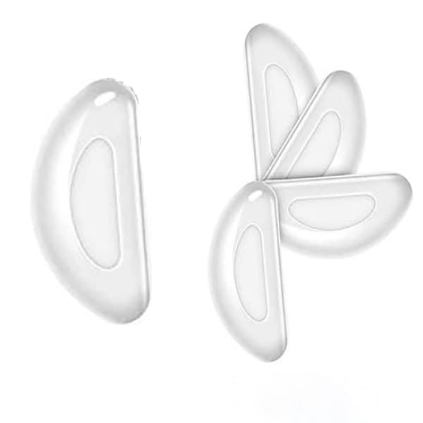 10 stk. næsepuder til briller 10 par Transparent 2 mm