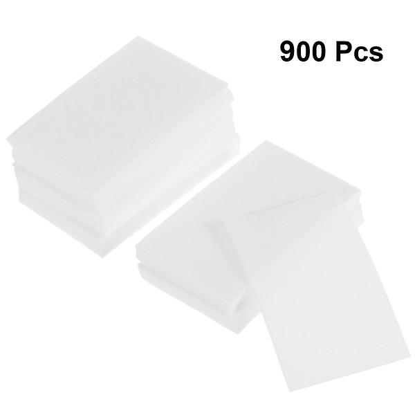 900 stk/pakke Neglelakkfjerner Bomullsputer Bomullsputer Neglelakk Wipes Neglelakk Wipes Remover Hvit