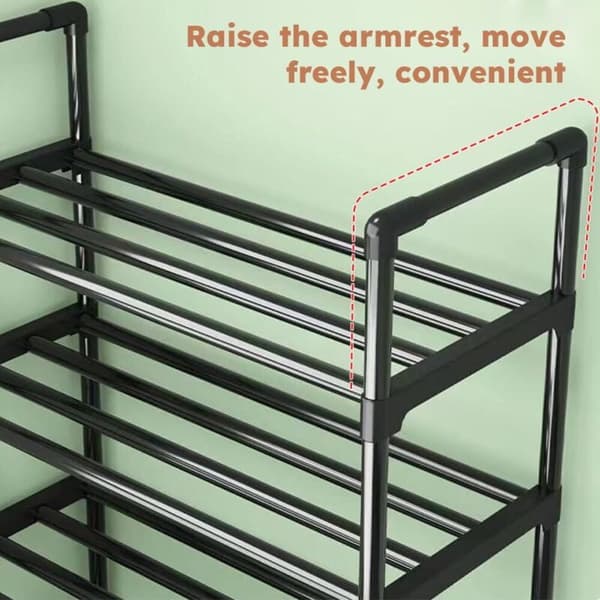4-Tier Shoe Rack, Slim and Stackable – Sturdy, Large Capacity, Perfect for Entryway, Hallway, or Closet – Space-Saving
