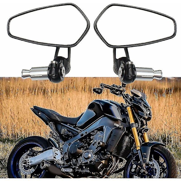 Motorcykelstyr Spejle Motorcykelspejle Til Xj6 Mt01 Mt03 Mt07 Mt09 (sort)