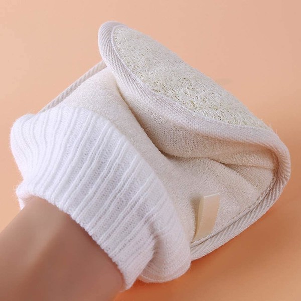 Skrubbhandske Exfolieringshandske Badsvamp Dusch Luffa Kroppsmassage Skrubbhandske (2st)