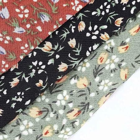 3-pack Blommiga Chiffon Elastiska Hårband med Triangulära Bandanas