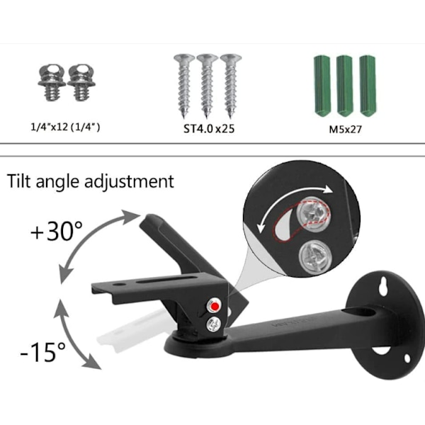 Mini Projektor Väggfäste/Projektorhållare/CCTV Säkerhetskamera