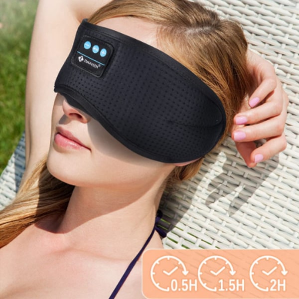 Sömnhörlurar Sömnmask med Bluetooth hörlurar, Ögonmask för sömnögonkudde Sömnhörlurar för sidosliprar Tunn högtalare Cool pryl