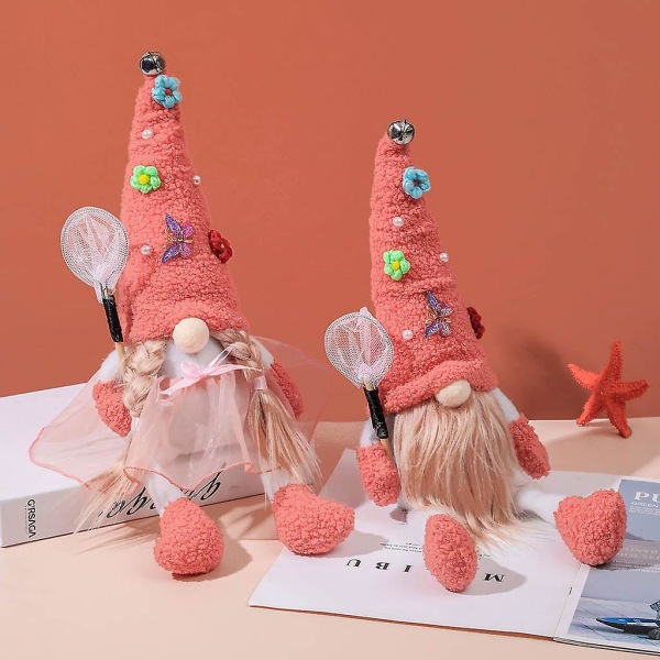 Christmas Gnome Ansiktsløs dukke Pansy Holiday Gnome Håndlaget SwType B