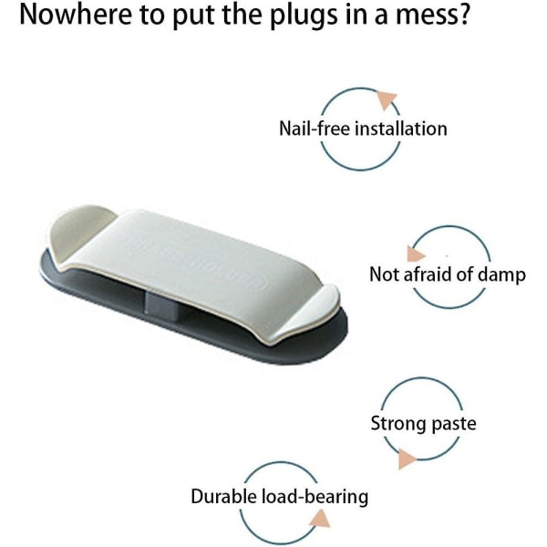 Pluggklemme, kabelklemme for pluggklemme, kabelpluggstyring uten hullklemme