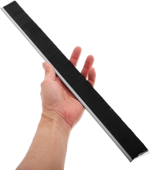 2 stk. postkassebørstelist i nylon med 30 mm børster, 40 cm lengde