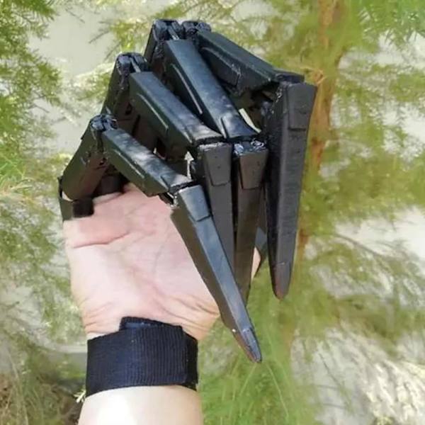 1 Par Halloween Ledade Fingrar Halloween Cosplay Rekvisita Flexibla Led Realistic Skelett Ben Klor Förlängare