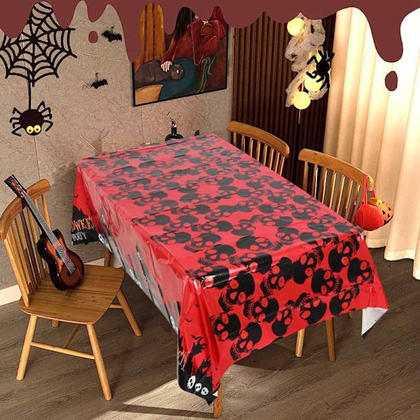 10 stk Halloween Dugg 72x72 Tommer Rektangulær, Vaskbar Dugg for Fest Piknik Middag Dekor