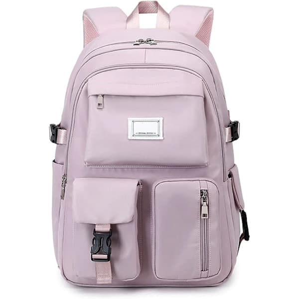 Large Backpack with Multiple Compartments, Waterproof School Backpack - Purple_TF Purple Purple