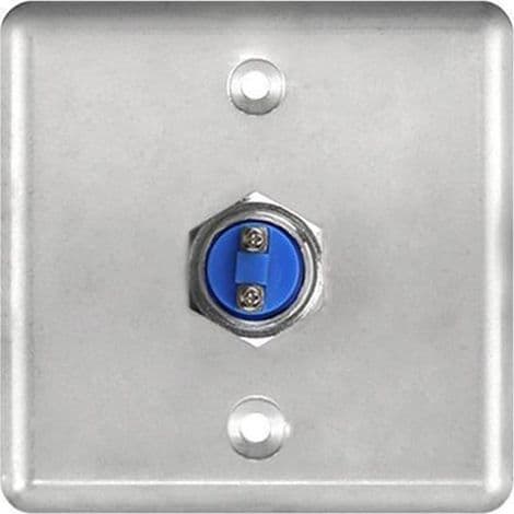 Stainless Steel Doorbell Panel, Doorbell Panel with Button, Automatic Reset Button, 86mm x 86mm (Gold)