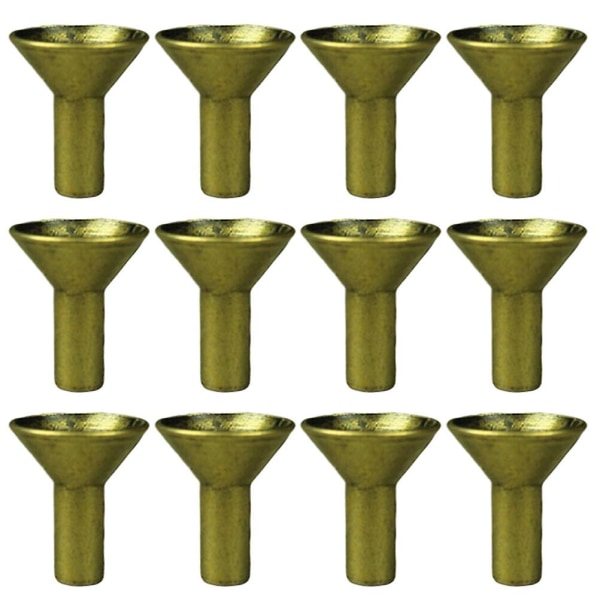 12 st Rökelsekonhållare Bakflödes Rökelsehållare Metall Rökelsehållare Dekorationer Guld 2,3X2X2CM Golden 2.3X2X2CM