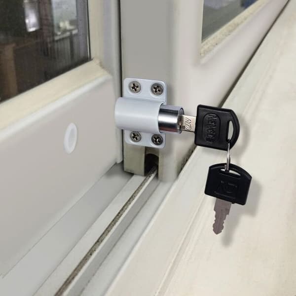 Sliding Door Window Lock - YYV - YYV - White - 4-piece set - Key Lock