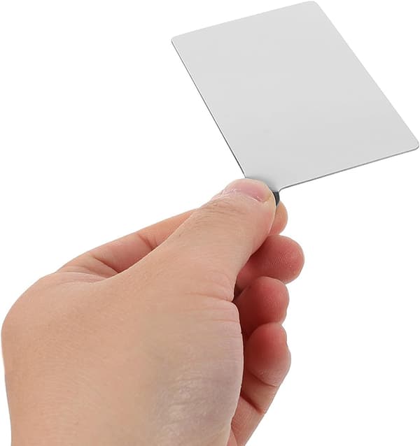 Mini makeup-palet i rustfrit stål til foundation, øjenskygge