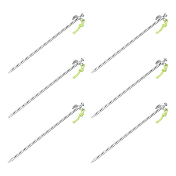 Galvanoidut teräskivet 40 cm L-koukulla, 6 kpl:n setti 1240