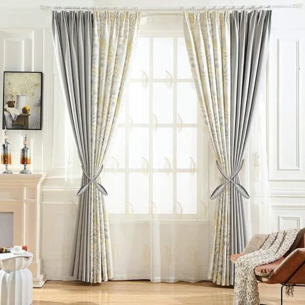 Silvergrå gardinband, 2 stycken, gardinöglor, persienntillbehör