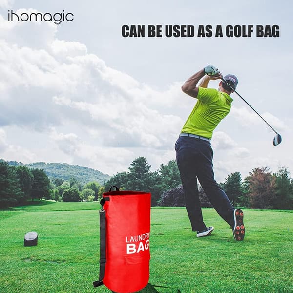 Laundry bag with a capacity of laundry baskets with handles