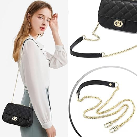 1 st Handbag Chain Replacement Straps 120cm Leather Strap and Chain
