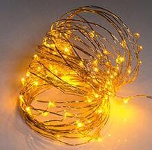Mini LED light wreath, 5 meters 50 lights battery box with three fl