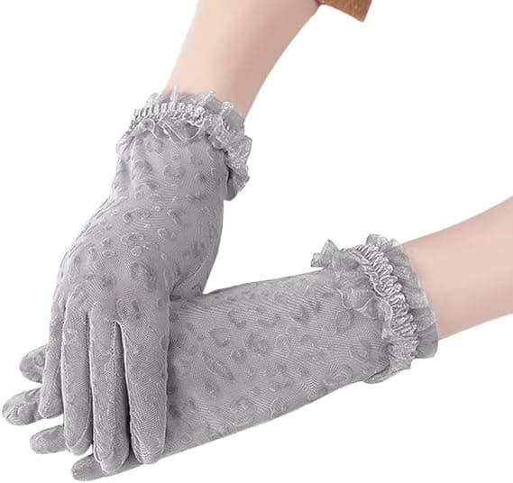 Grå - Damehandsker Blonde Bryllupshandsker Sommer Solhandsker Kørehandsker Elegante Balhandsker Aftenhandsker