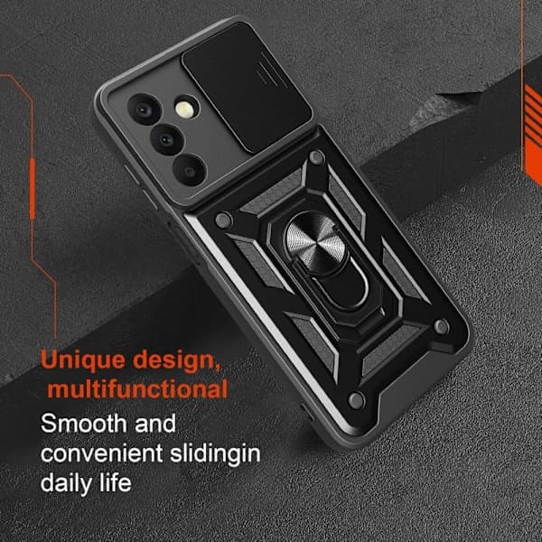 Samsung Galaxy A26 5G Deksel CamShield Ring Hybrid Svart