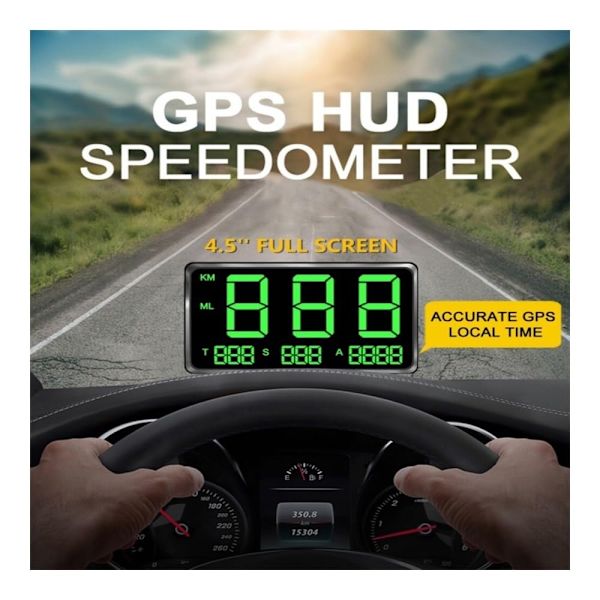 Nopeusmittari Head Up Display Nopeusmittari Auto Kuorma-auto Mittari 4,5 tuuman Suuri Näyttö Ylinopeusvaroitus Väsymysajon Hälytys