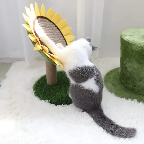 Cat Scratching Post, Sisal Scratching Post with Stable Base, Cat Tree for Small to Medium Kittens - Ssxjv
