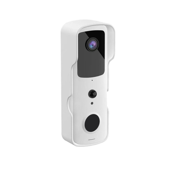 V30s Trådløs dørklokke Smart Wifi Videodørklokke Mobiltelefon Fjernbetjening High-definition Monit White