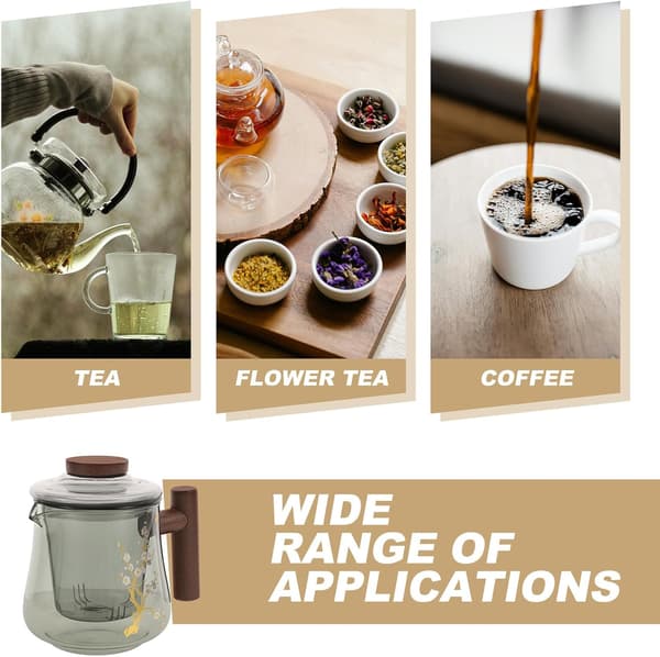 Glass Teapot and Anti-Scald Versatile Functionality