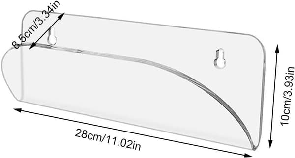 Skateboard-displayställ, transparent akryl skateboard väggfäste