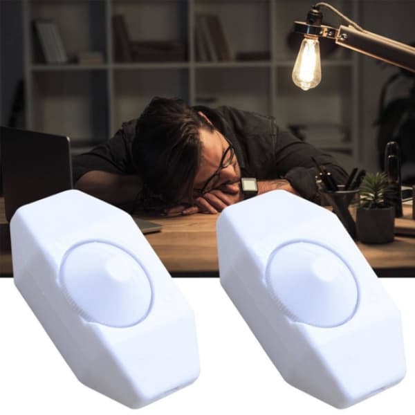 Lampdimmerbryter Ledningsbryter Plug In Bordlampe Gulvlampe Dimmer m